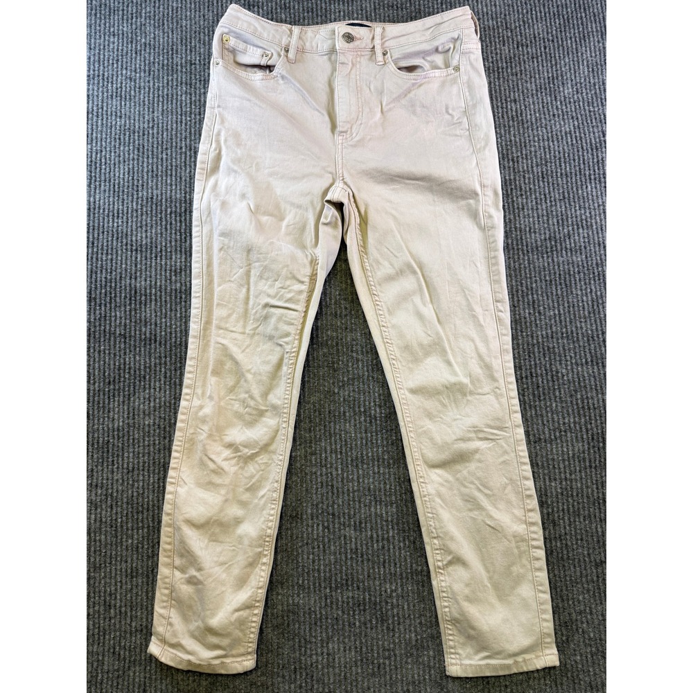 CALVIN KLEIN JEANS SKINNY PANTS 6 PINK COTTON BLEND MID RISE CASUAL DENIM JEANS